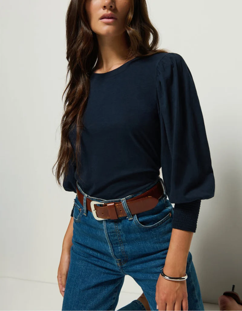 Longsleeve Loren Peasant mit Ballonärmeln