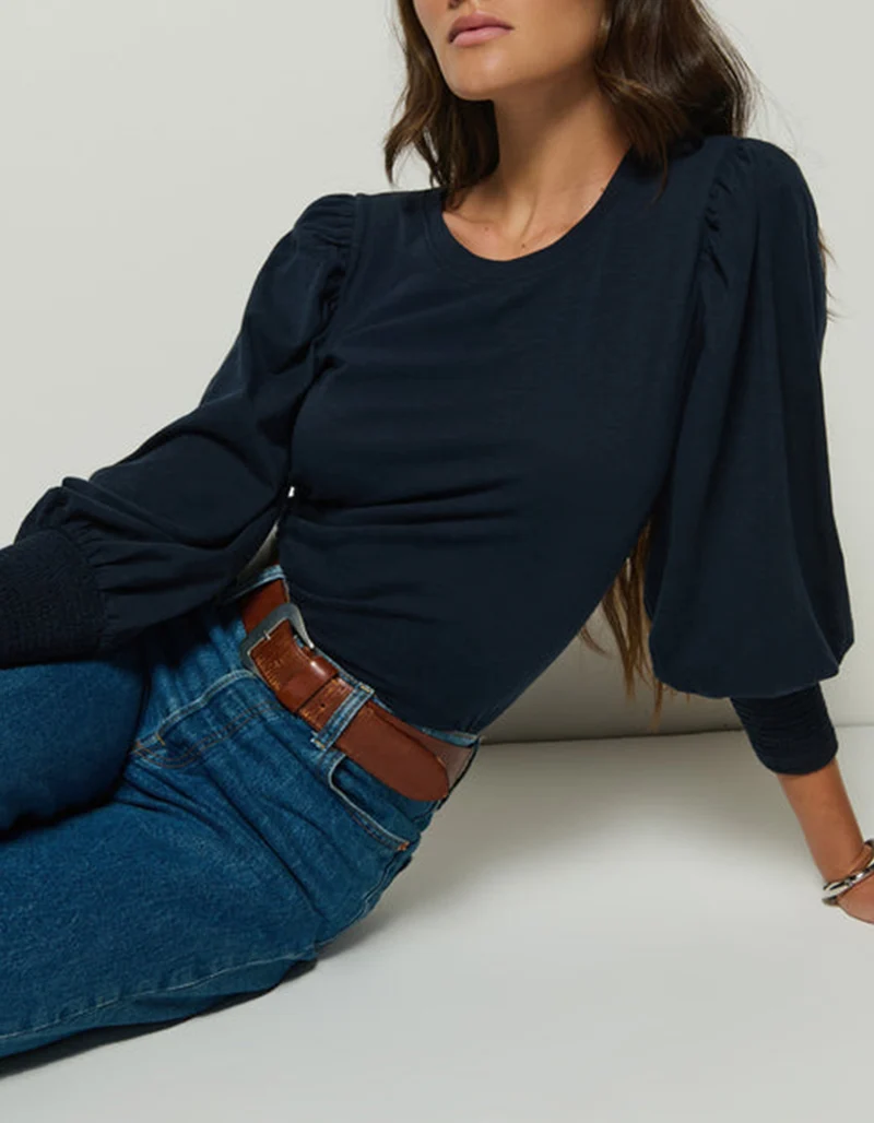 Longsleeve Loren Peasant mit Ballonärmeln