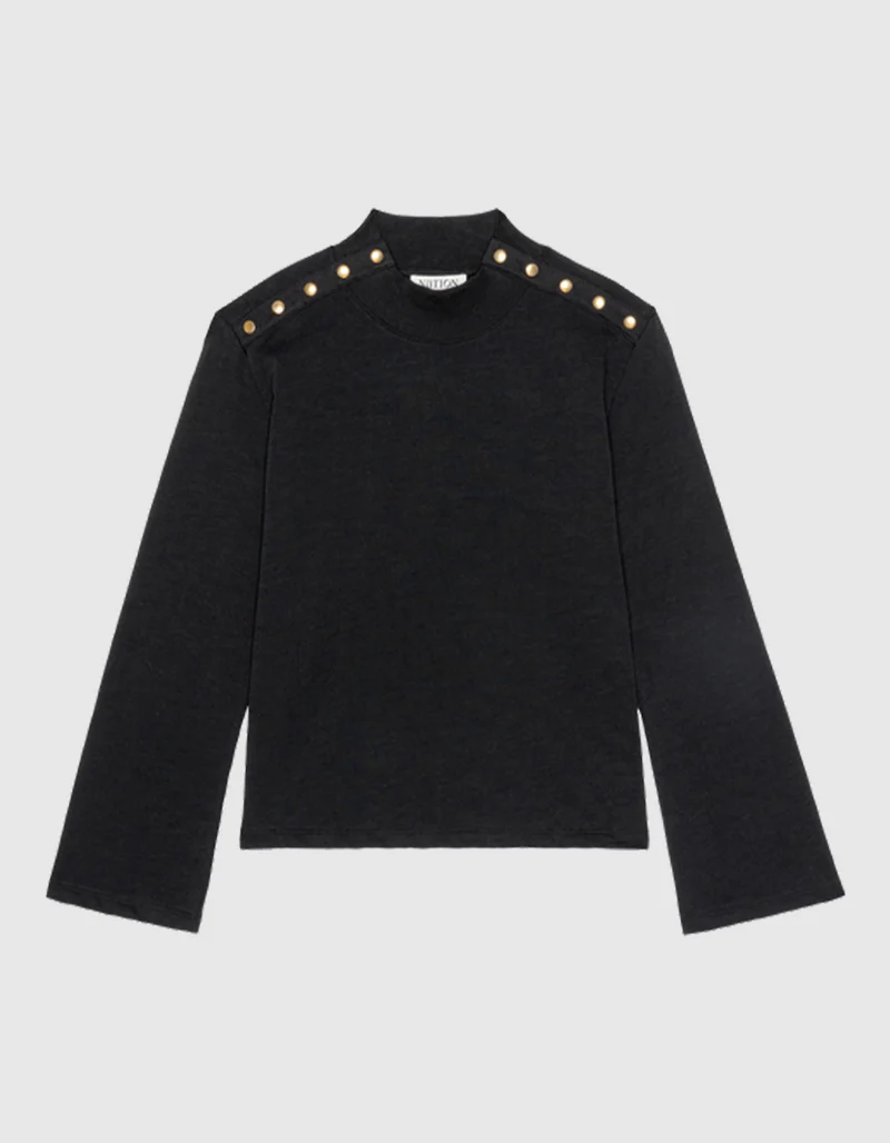 Longsleeve Neda mit Knöpfen