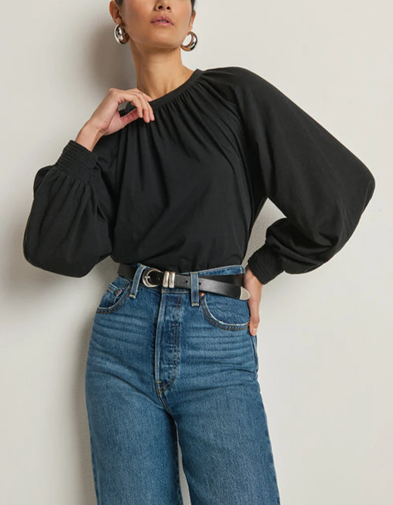 Longsleeve Tallis mit Ballonärmeln