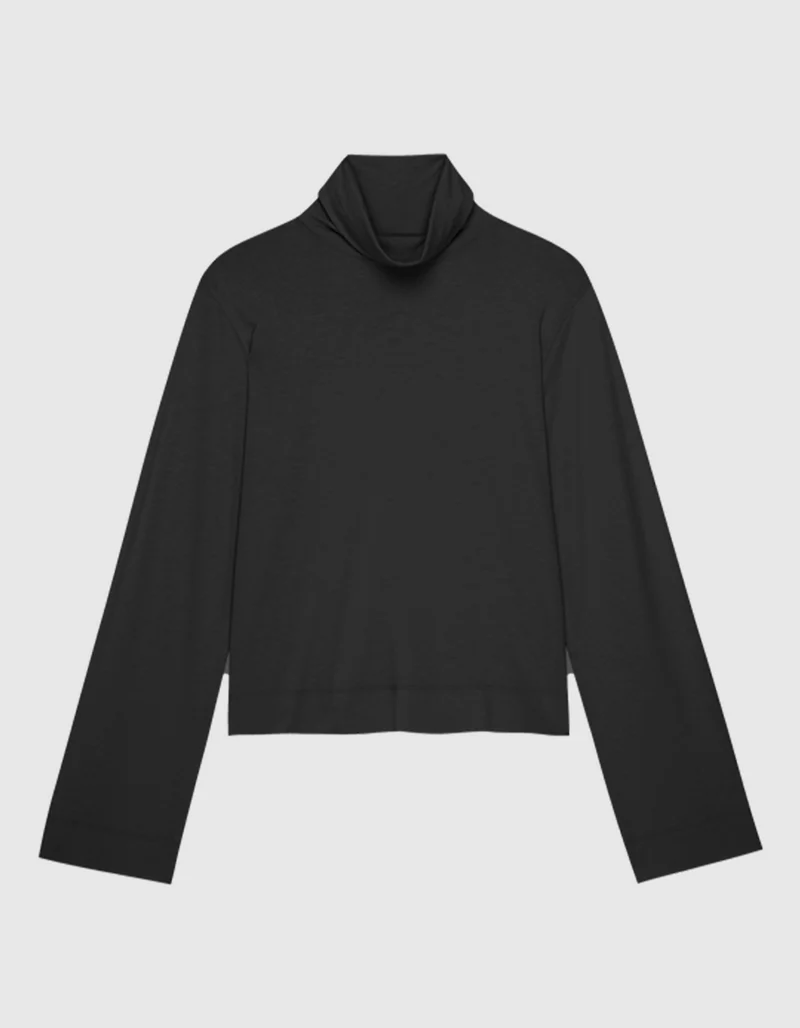 Longsleeve Neo Mock mit Rollkragen