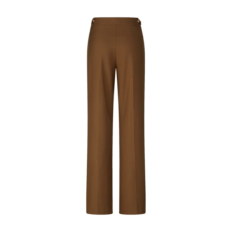 Straight-Fit Hose aus Viskose-Mix