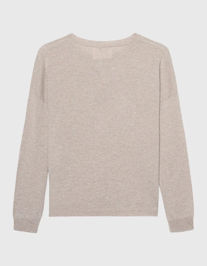 Kaschmir-Pullover Dea mit Rundhalsausschnitt
