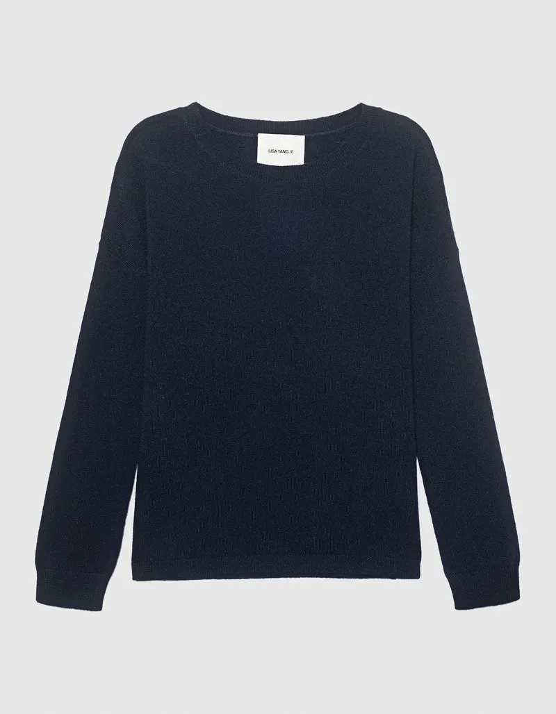 Kaschmir-Pullover Dea mit Rundhalsausschnitt