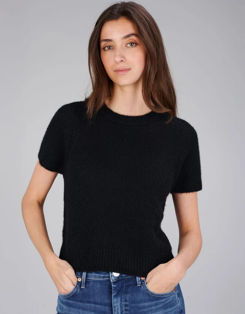 Kaschmir-Seide Kurzarm Pullover Siona