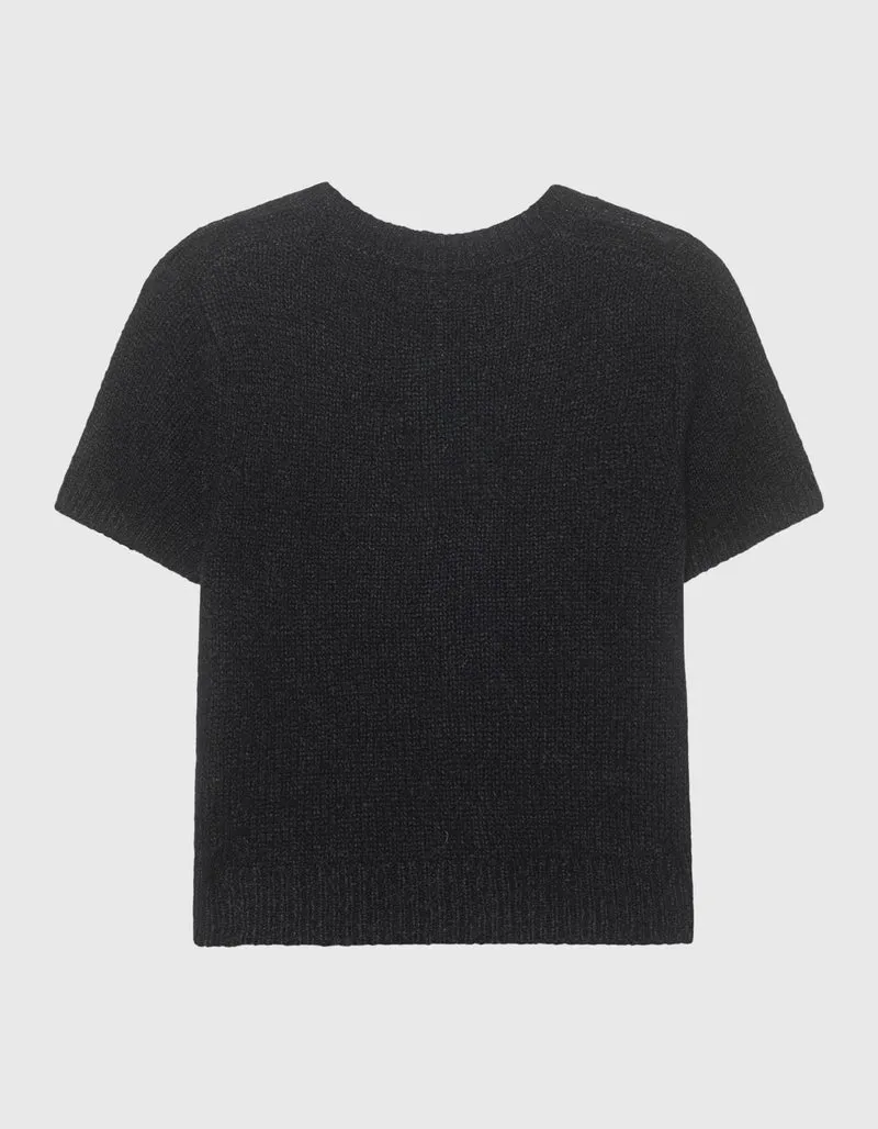 Kaschmir-Seide Kurzarm Pullover Siona