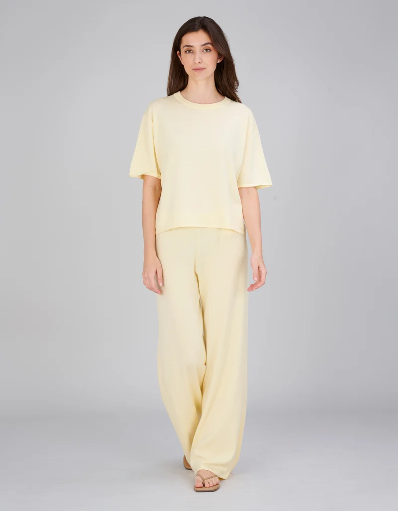 Wide-Leg Hose Aina mit Kaschmir-Anteil