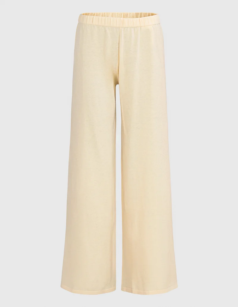 Wide-Leg Hose Aina mit Kaschmir-Anteil