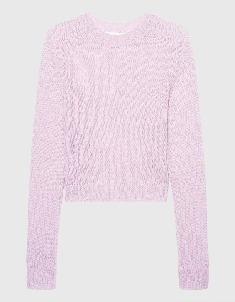 Kaschmir-Seide Pullover Solene mit Rundhalsausschnitt