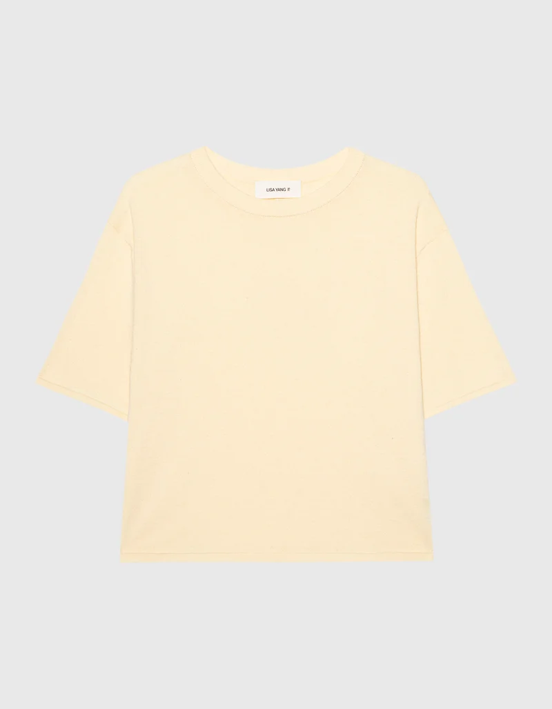 Kurzarm Baumwolle-Kaschmir Shirt Rubie