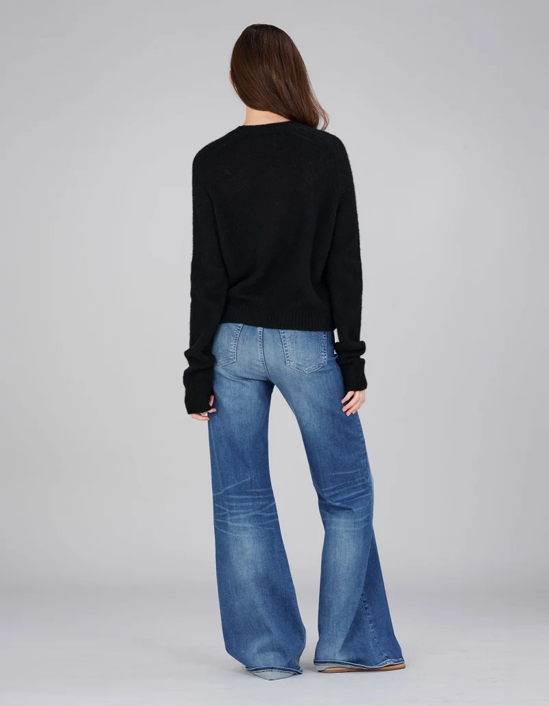 Kaschmir-Seide Pullover Solene mit Rundhalsausschnitt