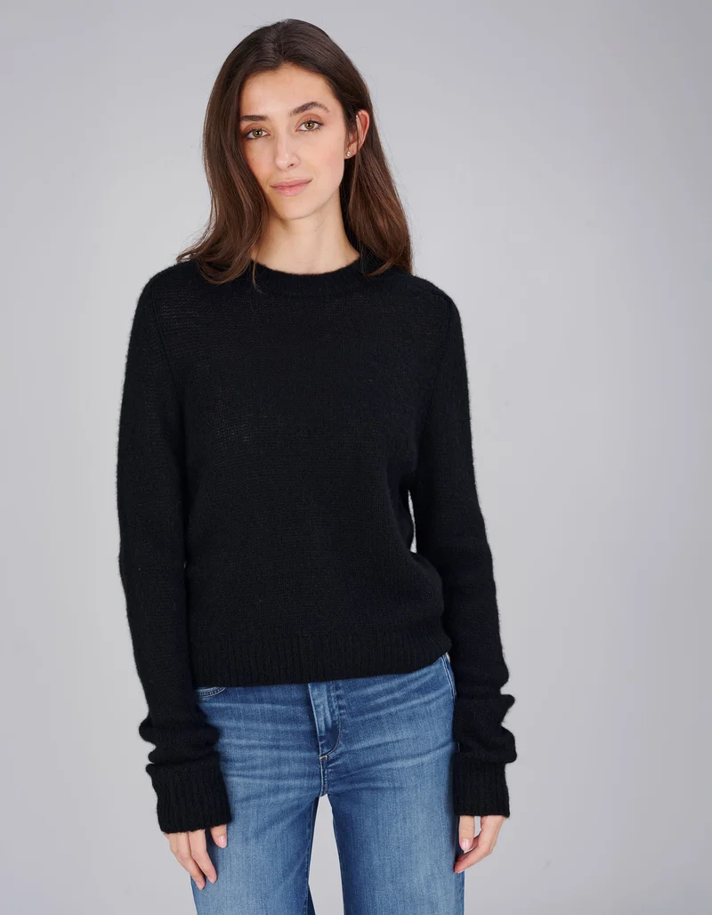 Kaschmir-Seide Pullover Solene mit Rundhalsausschnitt