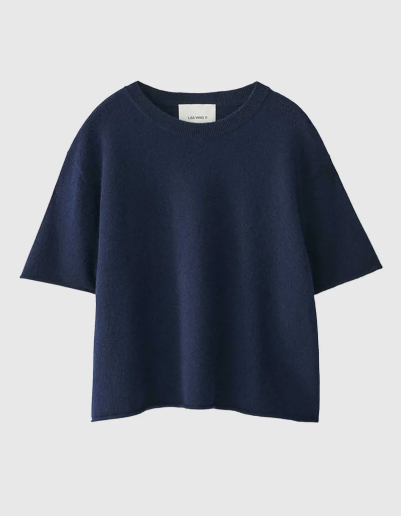Kaschmir Kurzarm Shirt Cila