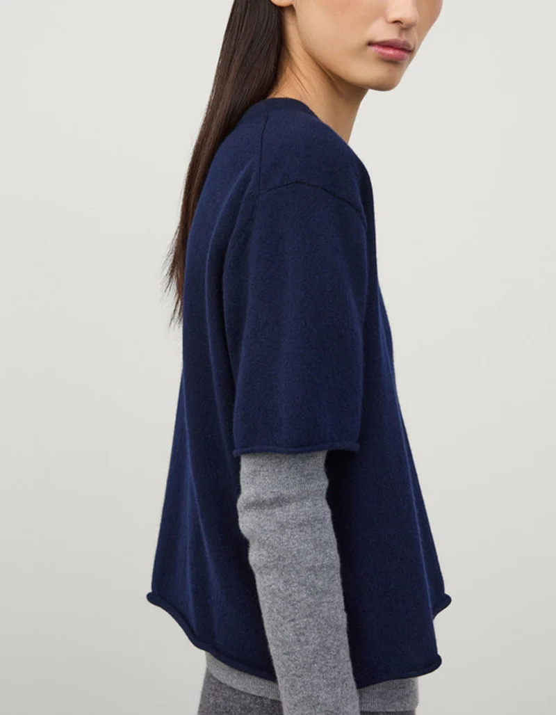 Kaschmir Kurzarm Shirt Cila
