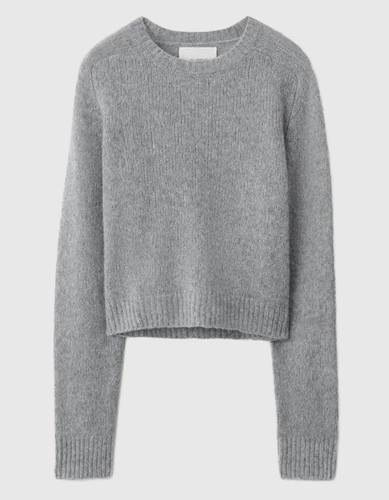 Kaschmir-Seide Pullover Solene mit Rundhalsausschnitt