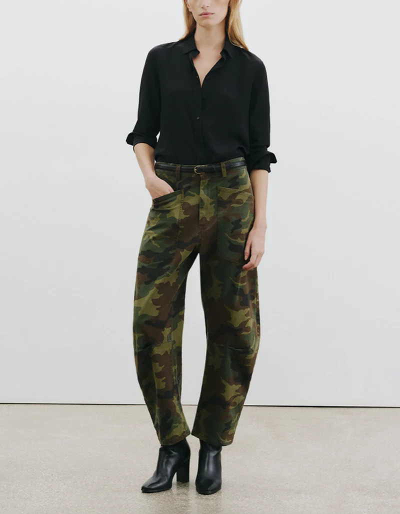 Barrel-Leg Camouflage Hose Shon