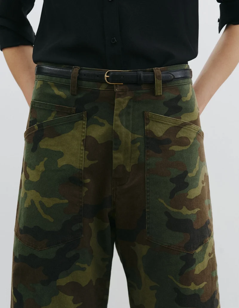 Barrel-Leg Camouflage Hose Shon