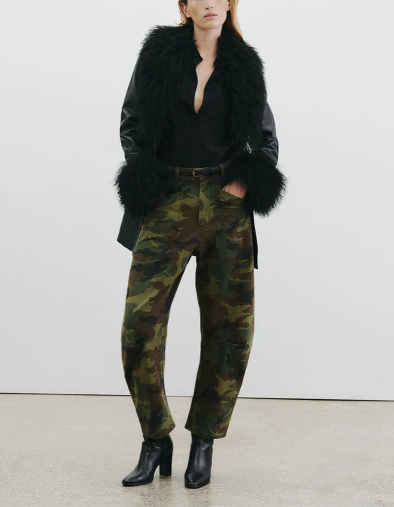 Barrel-Leg Camouflage Hose Shon