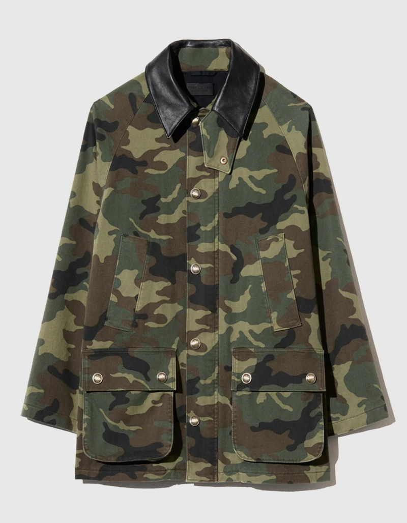 Camouflage Parka Andrew mit Lammleder-Kragen