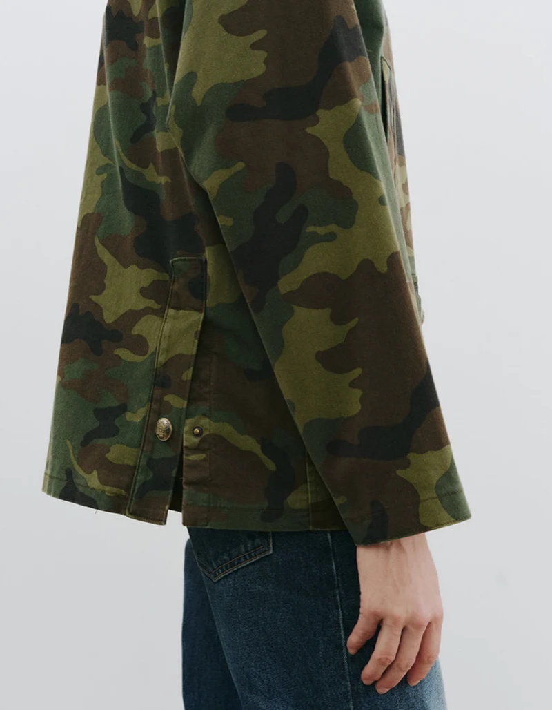 Camouflage Parka Andrew mit Lammleder-Kragen