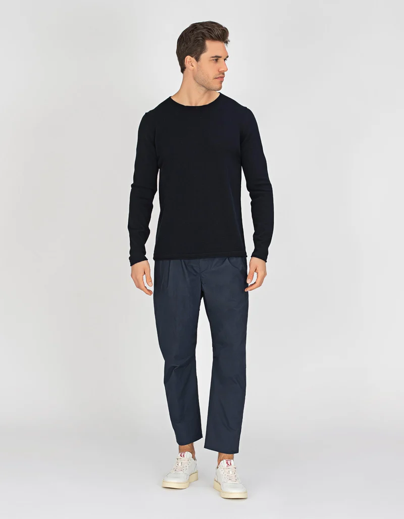 Bundfaltenhose mit Eingrifftaschen