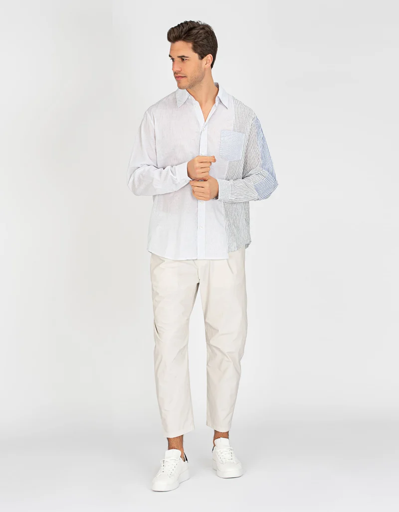 Bundfaltenhose mit Eingrifftaschen
