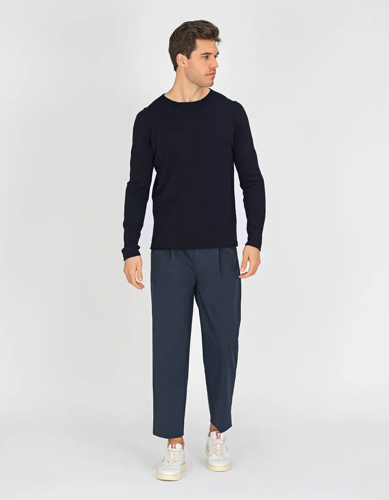 Bundfaltenhose mit Eingrifftaschen
