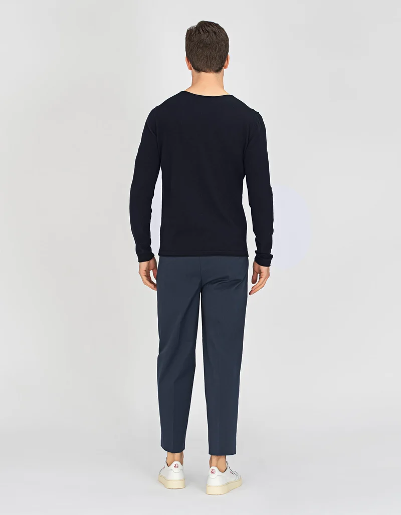 Bundfaltenhose mit Eingrifftaschen
