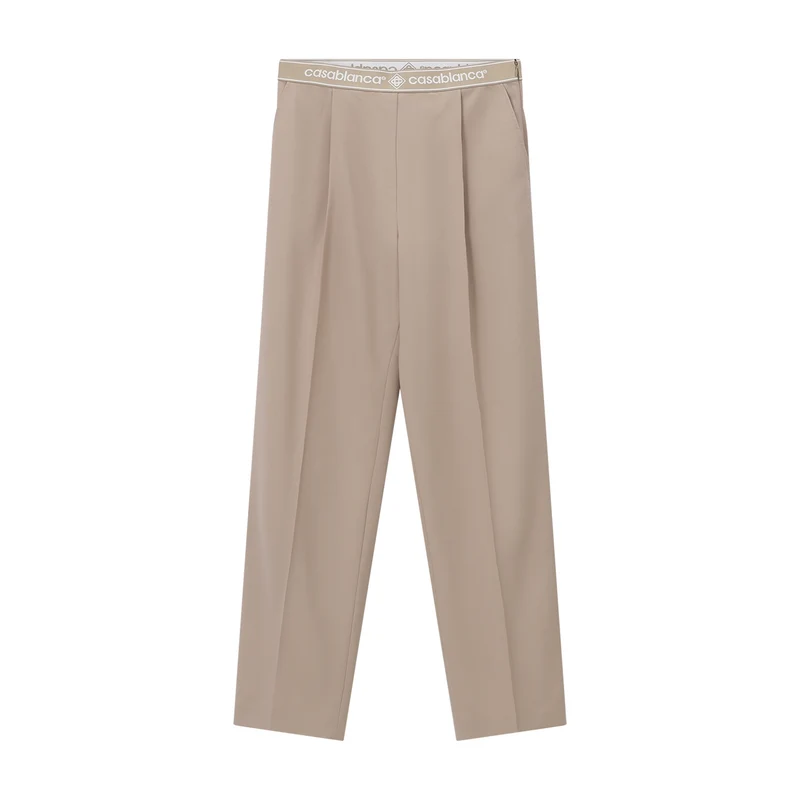 Bundfaltenhose aus Wolle