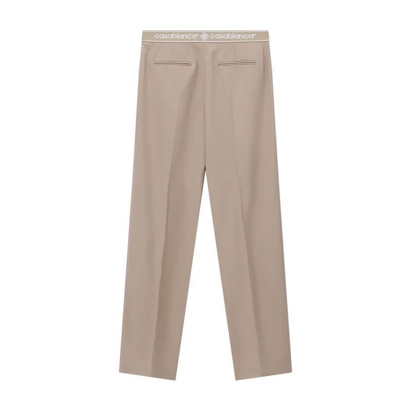 Bundfaltenhose aus Wolle