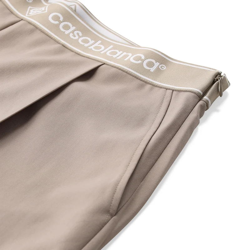 Bundfaltenhose aus Wolle