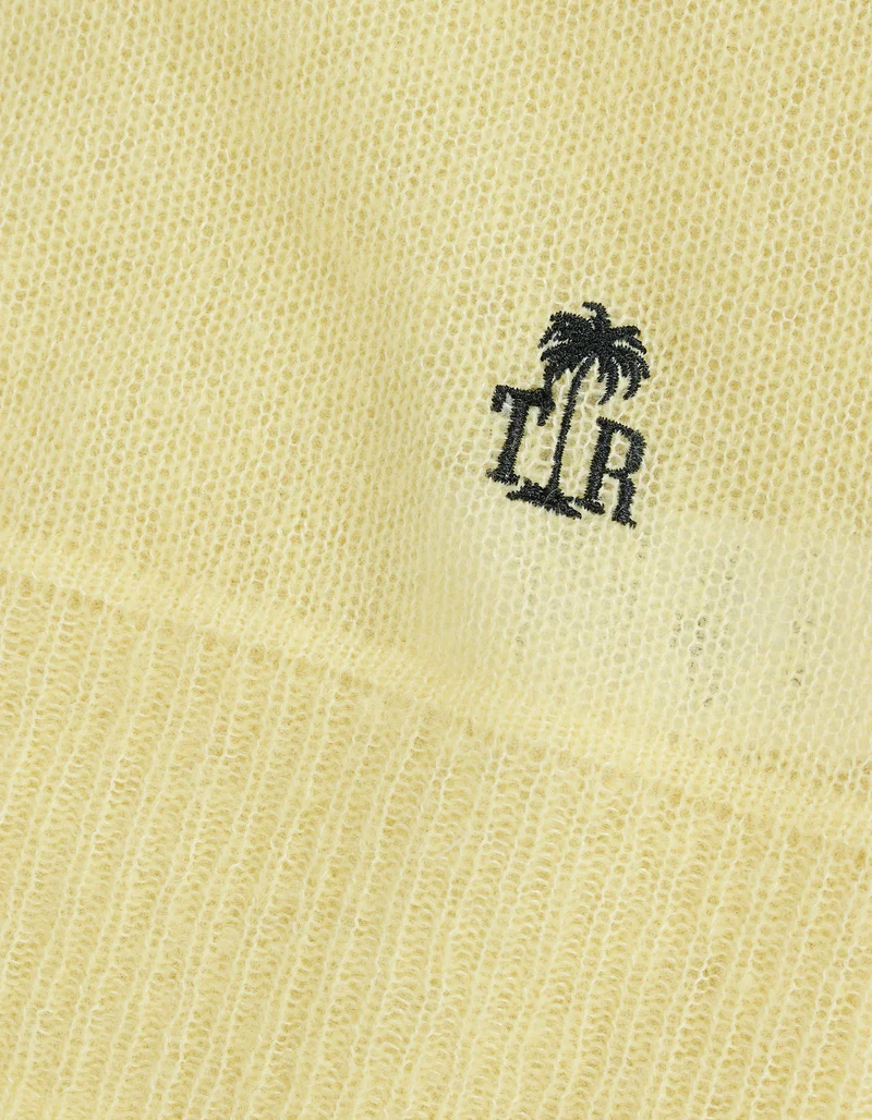 Oversize Kaschmir-Seiden-Pullover Amara mit V-Ausschnitt