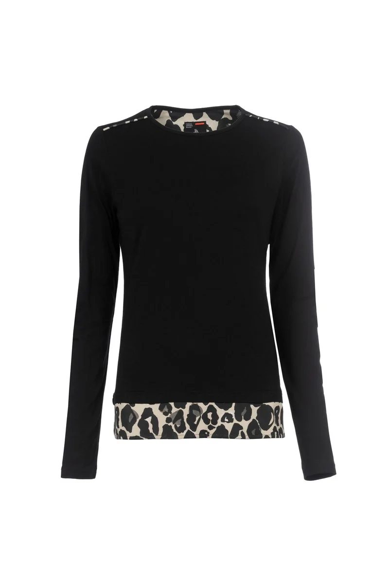 SOQUESTO Langarmshirt Damen Leo