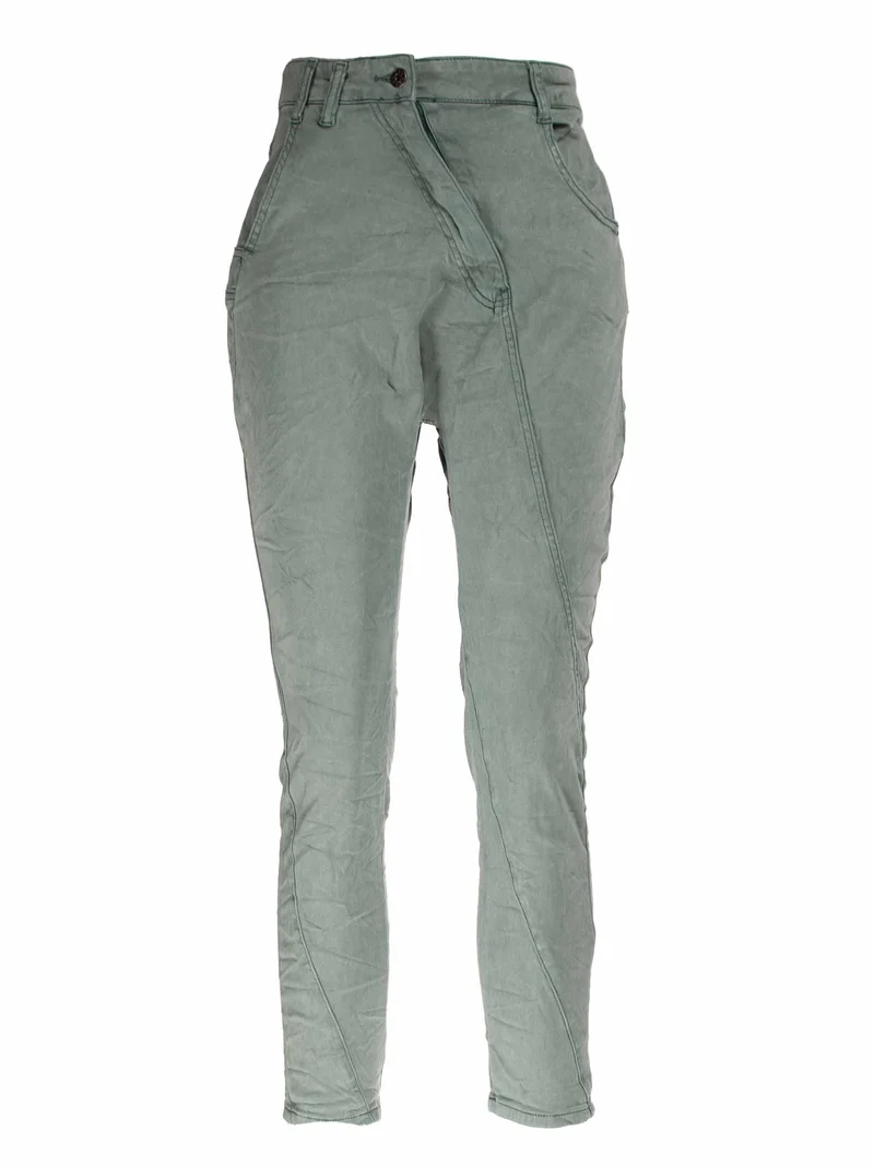Splash of Color High Waist Jeans asymmetrisch