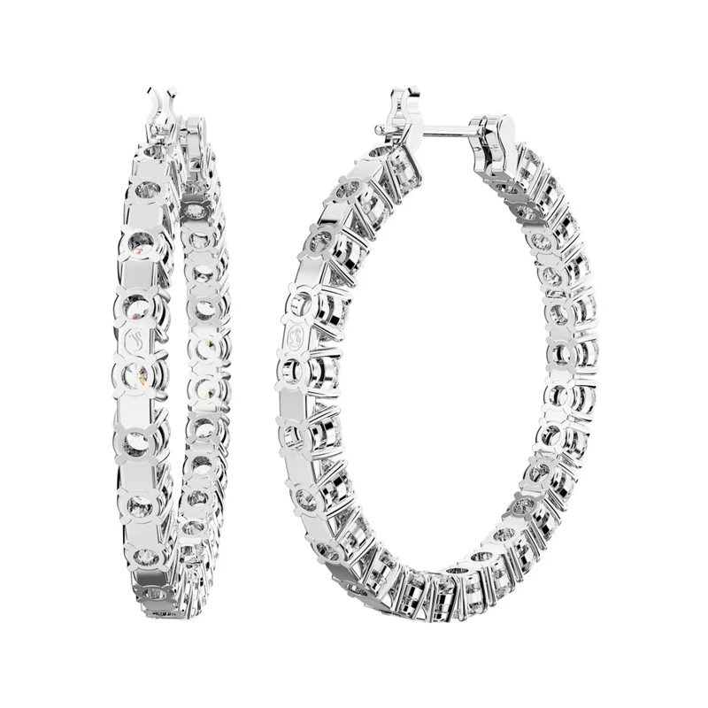 Swarovski Matrix Silberfarbene Ohrringe 5647715