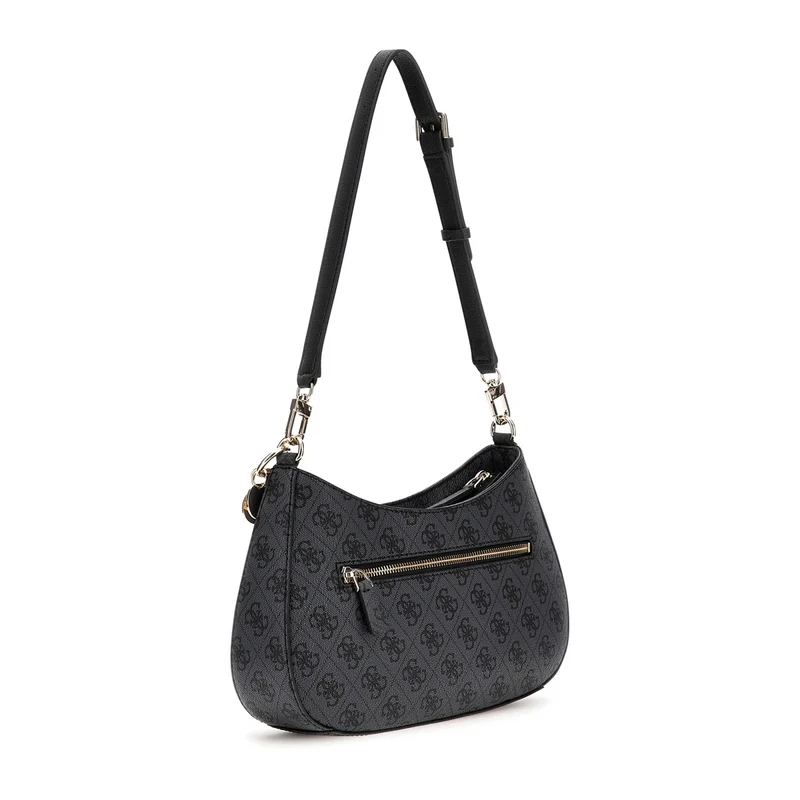 Guess Noelle Coal Logo Top Zip Shoulder Bag HWBG96-72180-CLO
