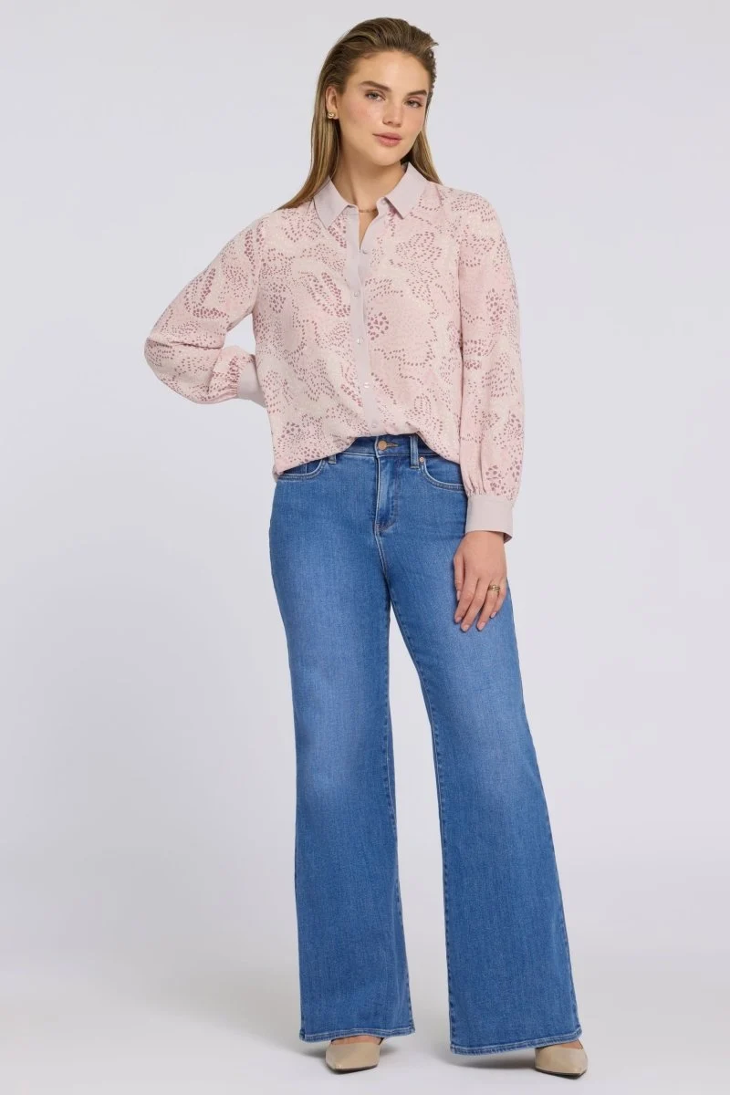 Mia Palazzo Jeans mit High Rise | Blue Paradise