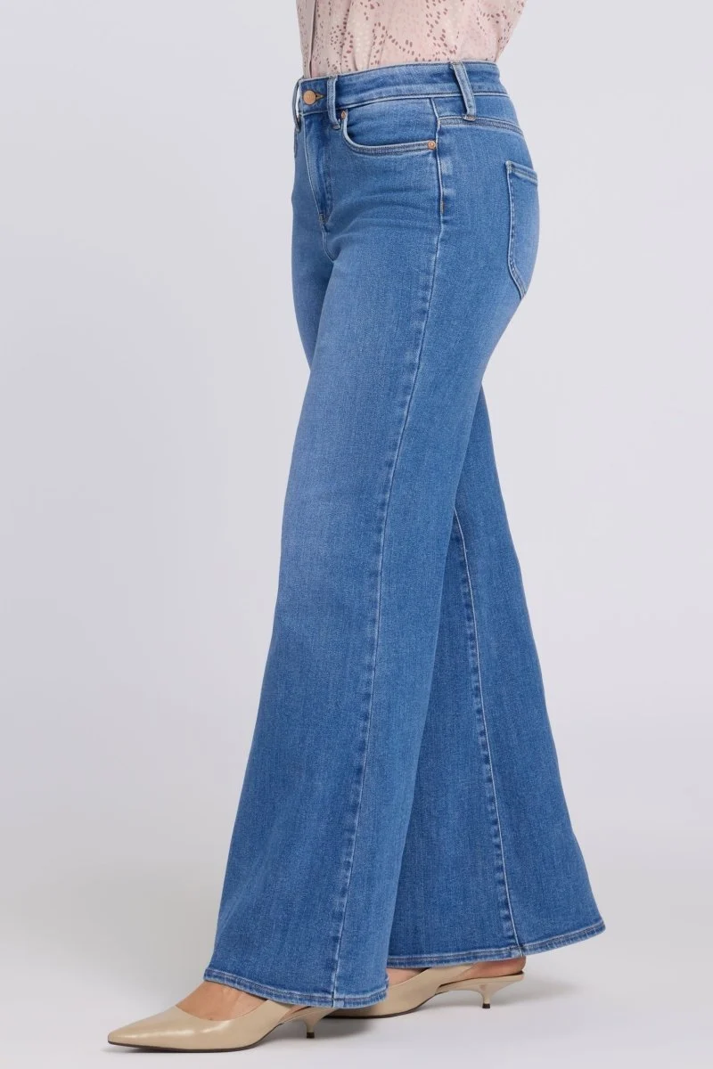 Mia Palazzo Jeans mit High Rise | Blue Paradise