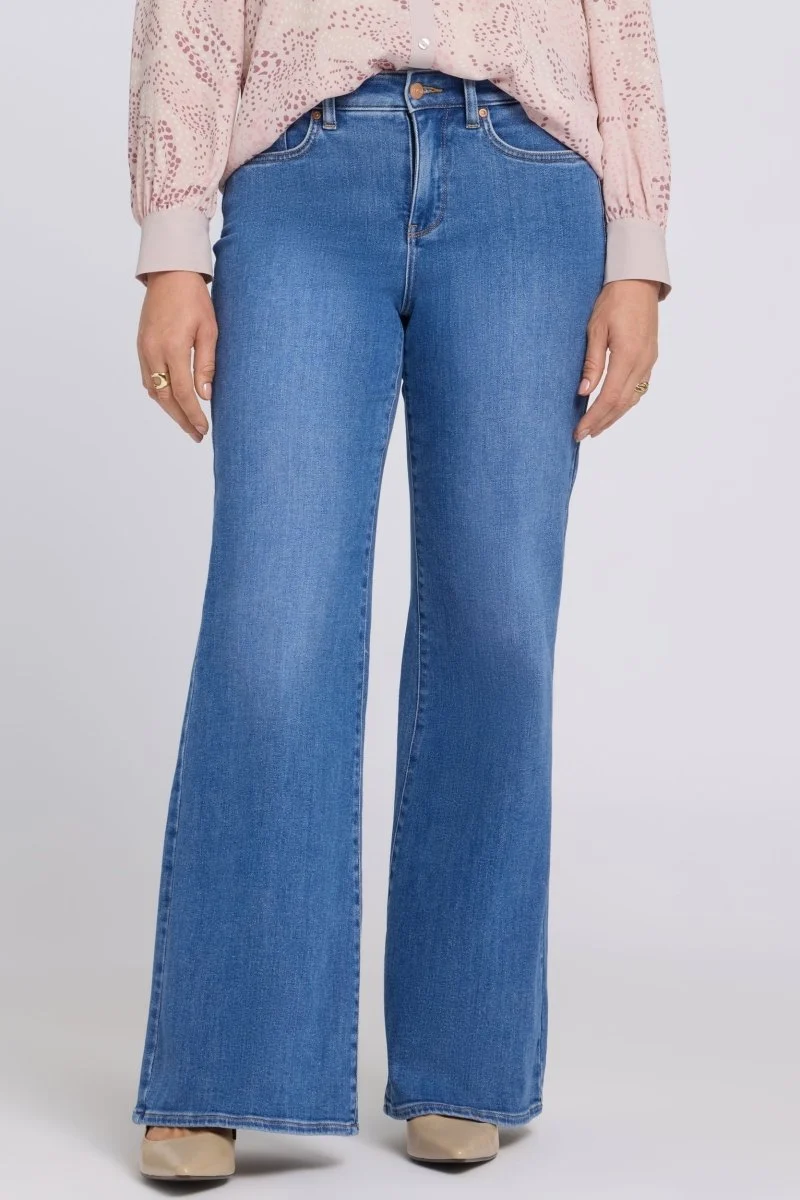 Mia Palazzo Jeans mit High Rise | Blue Paradise