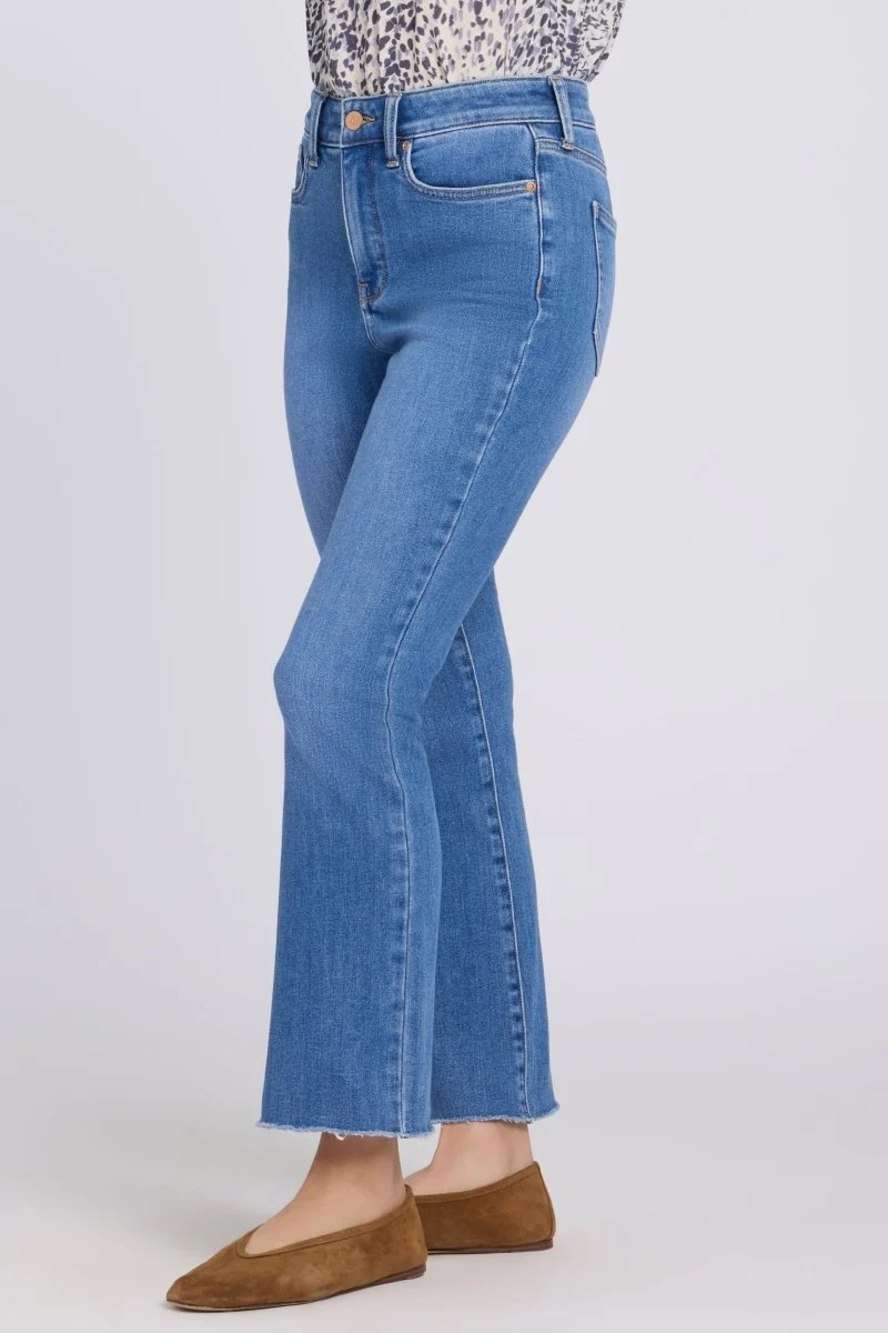 Billie Mini Bootcut Ankle Jeans mit High Rise | Blue Paradise