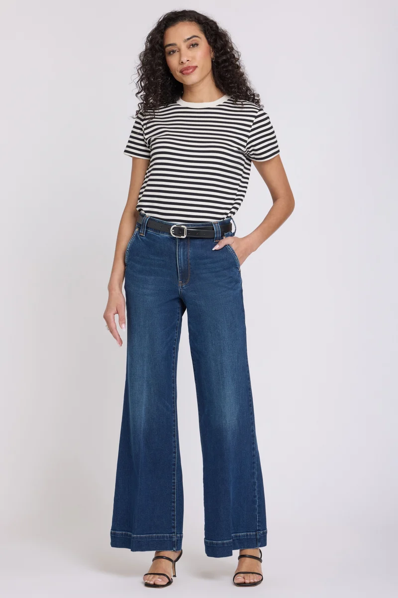 Mia Palazzo Jeans mit High Rise | Sunset Villa