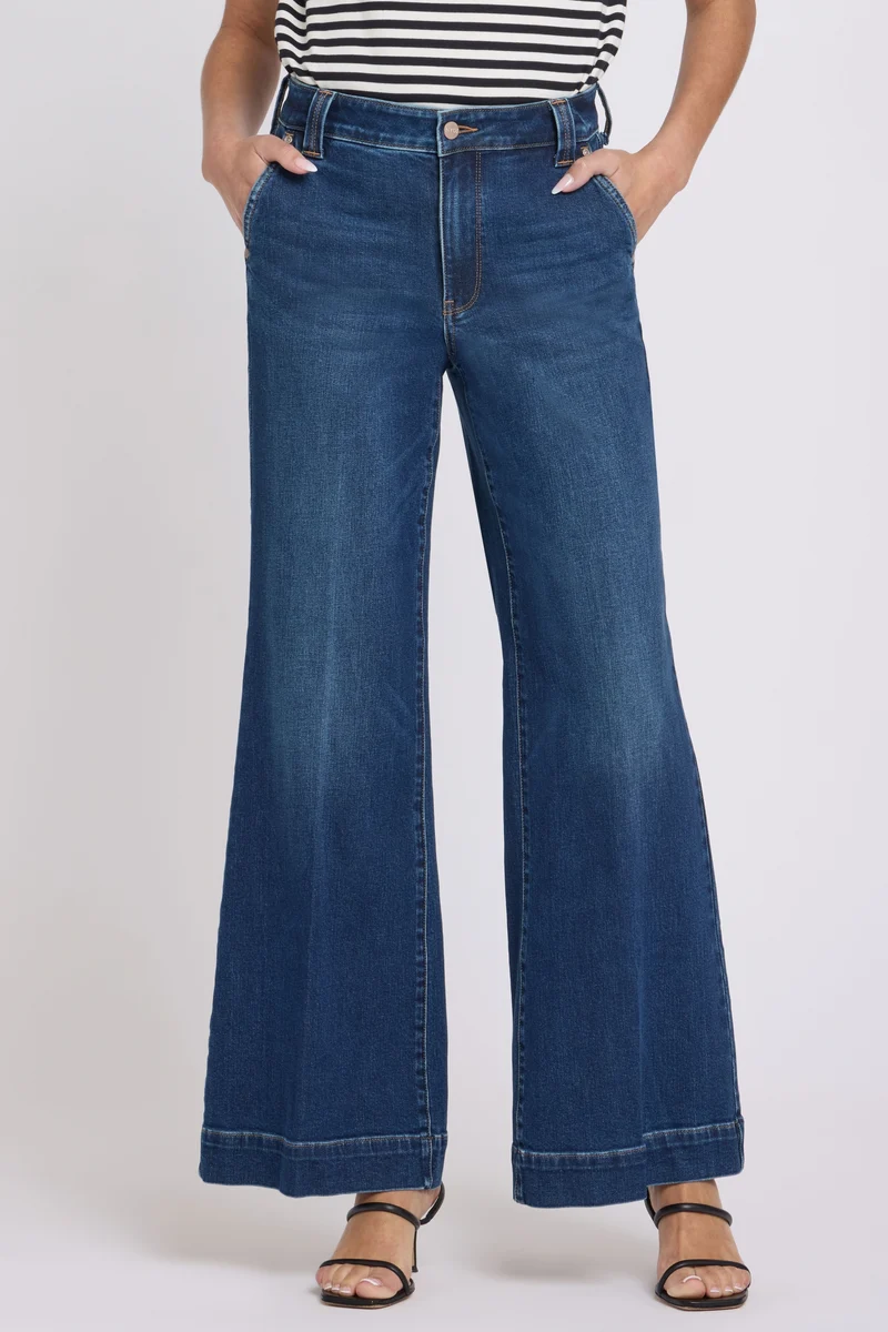 Mia Palazzo Jeans mit High Rise | Sunset Villa