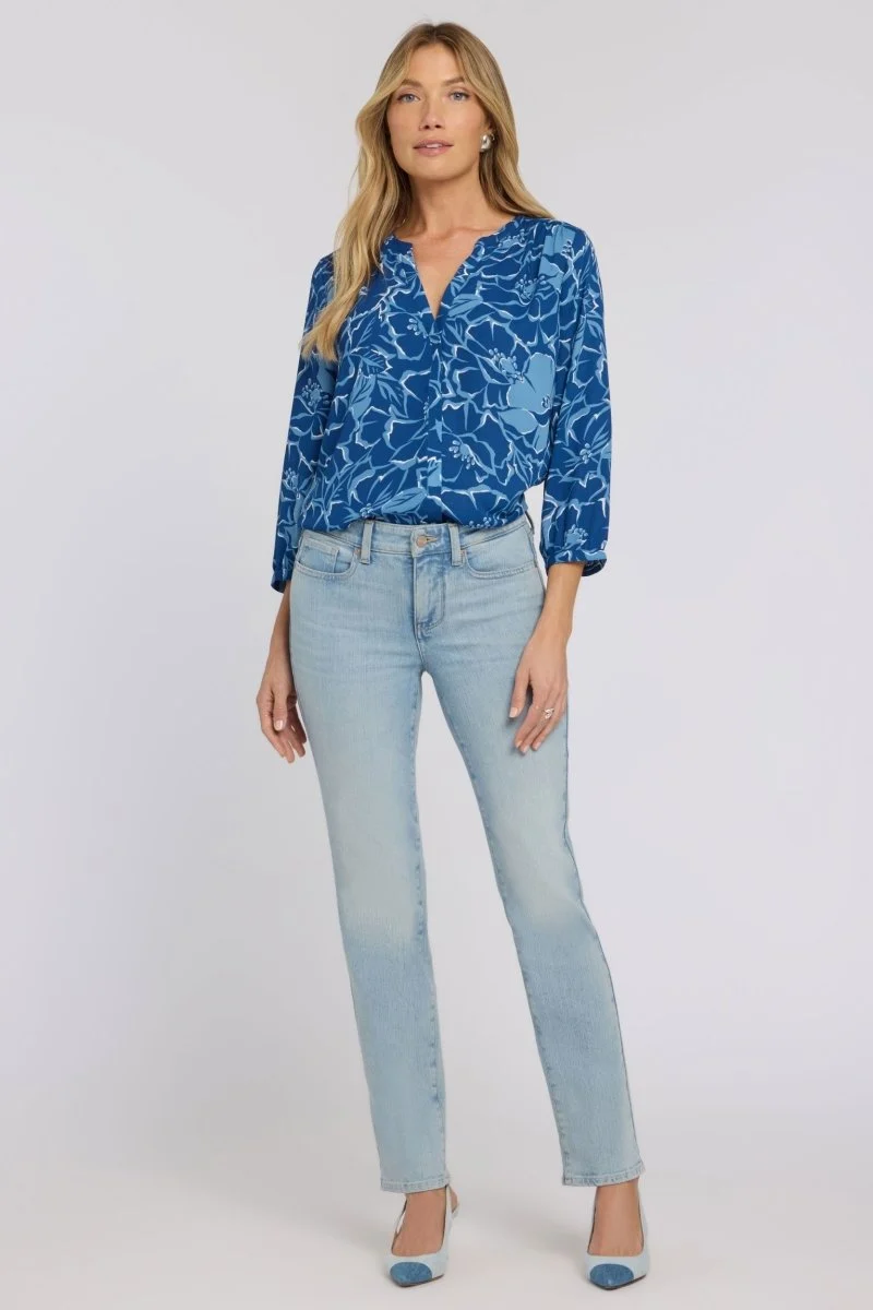 Sheri Slim Straight Jeans In Re-New Denim | Keys View