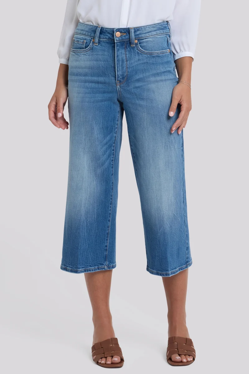 Brigitte Wide Leg Capri Jeans mit High Rise | Pacifica