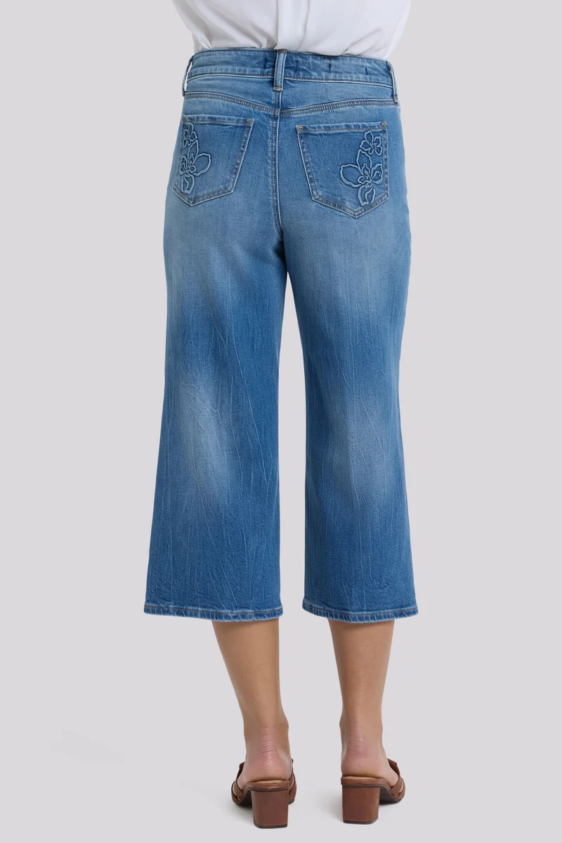 Brigitte Wide Leg Capri Jeans mit High Rise | Pacifica