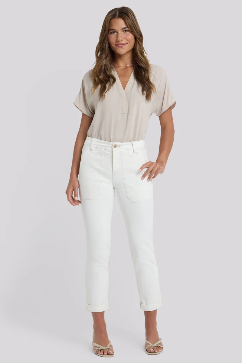 Margot Girlfriend Jeans | Vintage White