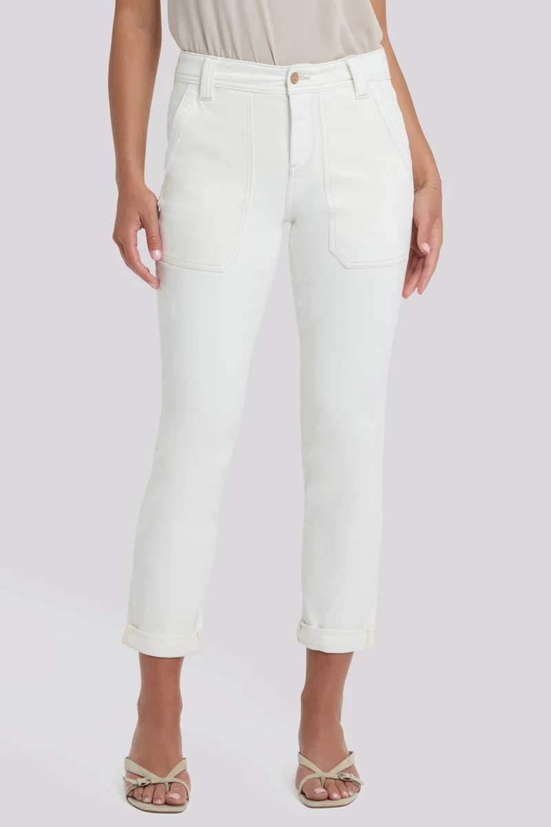 Margot Girlfriend Jeans | Vintage White