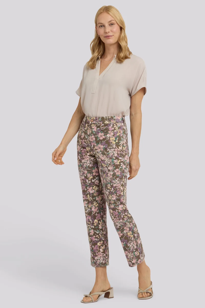 Marilyn Straight Ankle Jeans mit High Rise | Earth Blooms