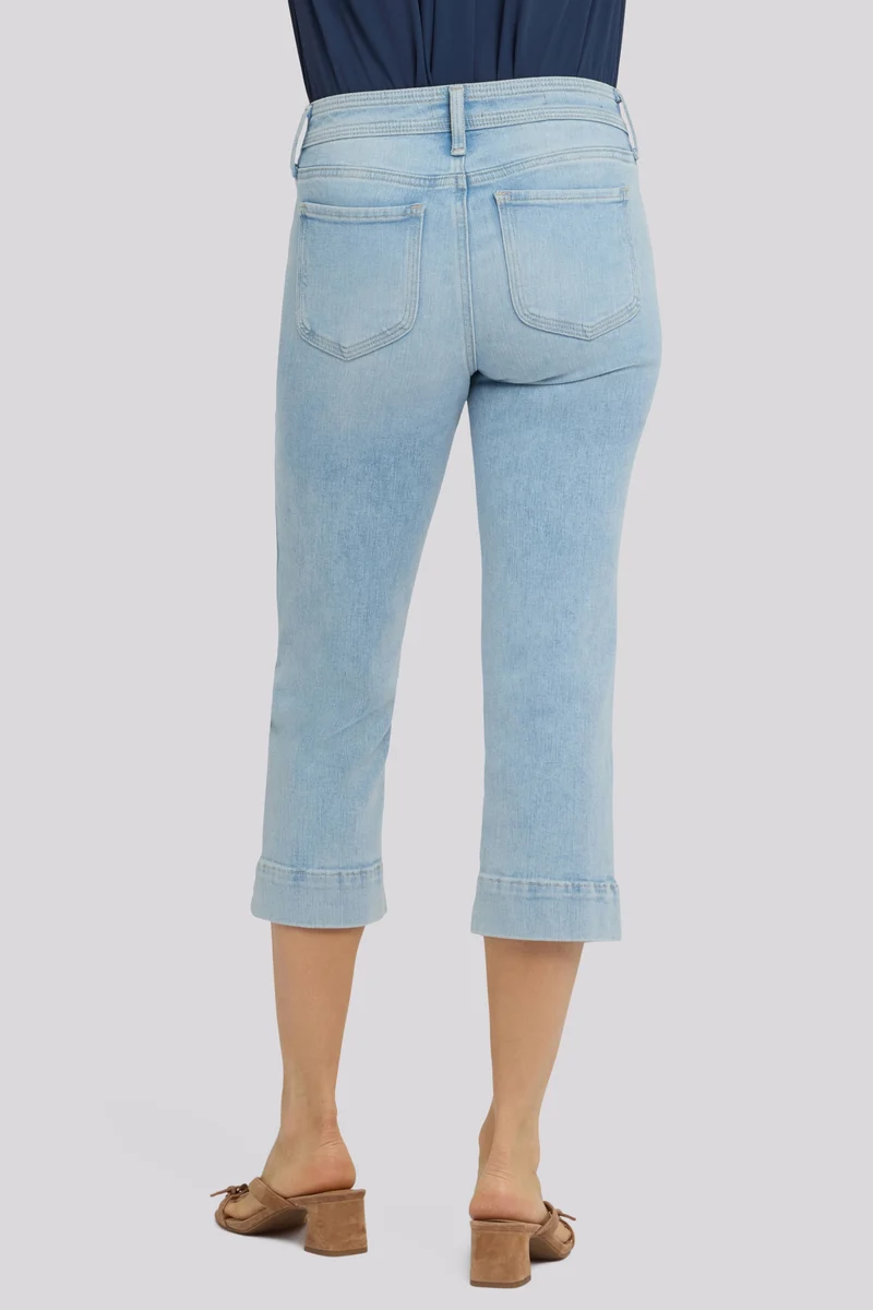 Marilyn Straight Crop Jeans In Re-New Denim | Keys View