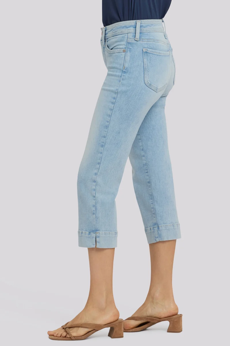 Marilyn Straight Crop Jeans In Re-New Denim | Keys View